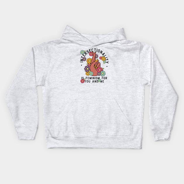 Intersectionality Feminism Kids Hoodie by Perpetual Brunch